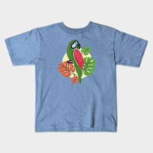 Green Arara Kids T-Shirt